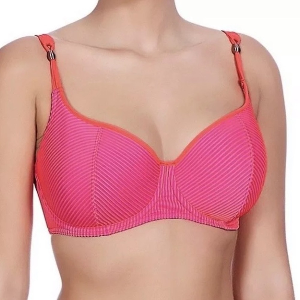 Freya neon pink bikini top